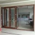 Import 2018 hot sale product tempered clear glass soundproof folding interior door from China