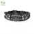 Import 2018 New creative silver accessories vintage thin leather bracelet from China
