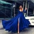 Import 2019 Euramerican foreign trade hot sale new style dresses hot style sexy deep V-neck long sleeve prom dresses ball-gown skirt from China