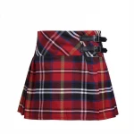 2019 new design baby girl Scotland Side Split Plaid  Rock Tartan Summer Student Uniform Rock Cheerleader Rock