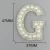 Import 2020 hot sale 3D letter rhinestone pearl iron on patches for bling decorations from China