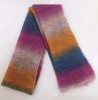 2020 New Arrival Premium Quality Mixed Colors Mohair Wool Nylon Warm Winter Scarf