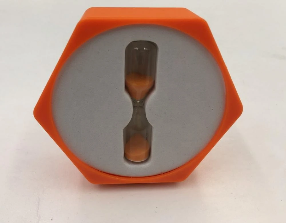 2020 New design plastic 3min hexagonal decorative hourglass sand timer