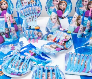 2020 new girls frozen theme kids birthdays party decoration supplies for baby shower party