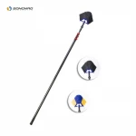 2020 new products ceiling cleaning tools retractable aluminum rod cleaning brush for clean eaves and corners