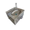 2020 new products restaurant kitchenware stainless steel washbasin knee operated kitchen sink