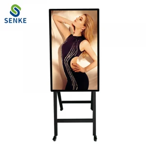 2020 new style 43&quot;55&#x27;&#x27; 32&#x27;&#x27;wall mount android USB wifi super clear standing portable advertising LCD digital poster display