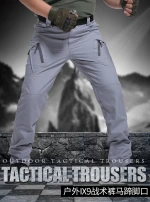 2020  outdoor mens casual pants solid color multi-pocket loose IX9 pants