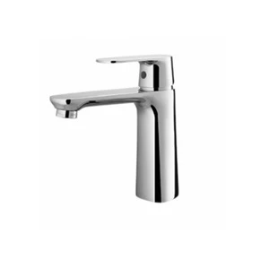 2020 Single Handle Brass Bathroom Basin Faucet silvery Basin Faucet