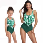 2020Summer Family Matching Swimwear Mother Daughter Plaid Bikini Bathing Suit Swimwear Family Matching Outfits Kids Mom Swimsuit