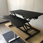 2021 Double layer Standing Desk Converter Morden Office Workstation Fruniture Desktop Computer Table