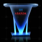 2021 Glass Material Reception desk Modern Clear Acrylic Podium Lectern (Traditional)