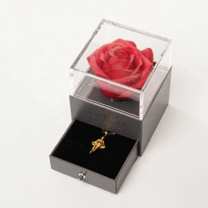 2021 Romance Eternal Life Flower Glass Cover Beauty and The Beast Rose Birthday Gifts Boxes, Valentines Day Gifts Boxes and Mother Gifts Boxes
