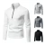 Import 2023 new autumn and winter mens sweatshirt placket zipper design solid color turtleneck sweater cardigan for men from China
