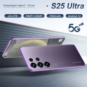 2024 Popular  New Mobile Phone S25 Ultra 7.3 inch 16G+1TB  72+108MP Camera Dual Sim 5G Smart Phone