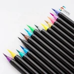 24pack amazon popular water based easy blending soft nylon real felt tip watercolor paint brush pen set for art marker supplies