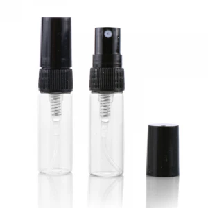 2.5ML 3ML 5ML Refillable Glass Perfume Bottles Atomizer, Perfume Sample Bottle Glass