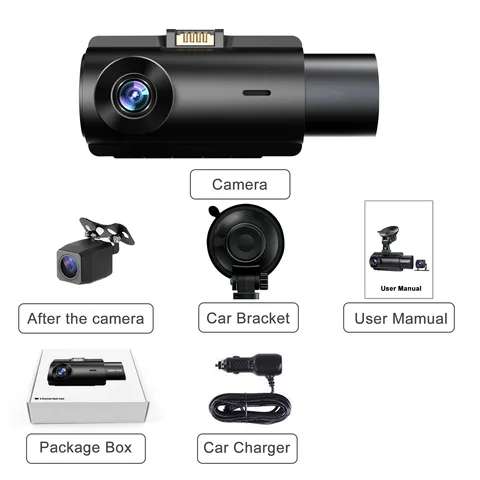 Buy 3 Channel 1080p Dash Cam For Car Dvr Rear View Camera Three Way ...