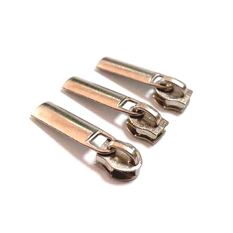 3# Non-lock Decorative Zinc Alloy Puller Zipper Slider Head For Metal Zipper