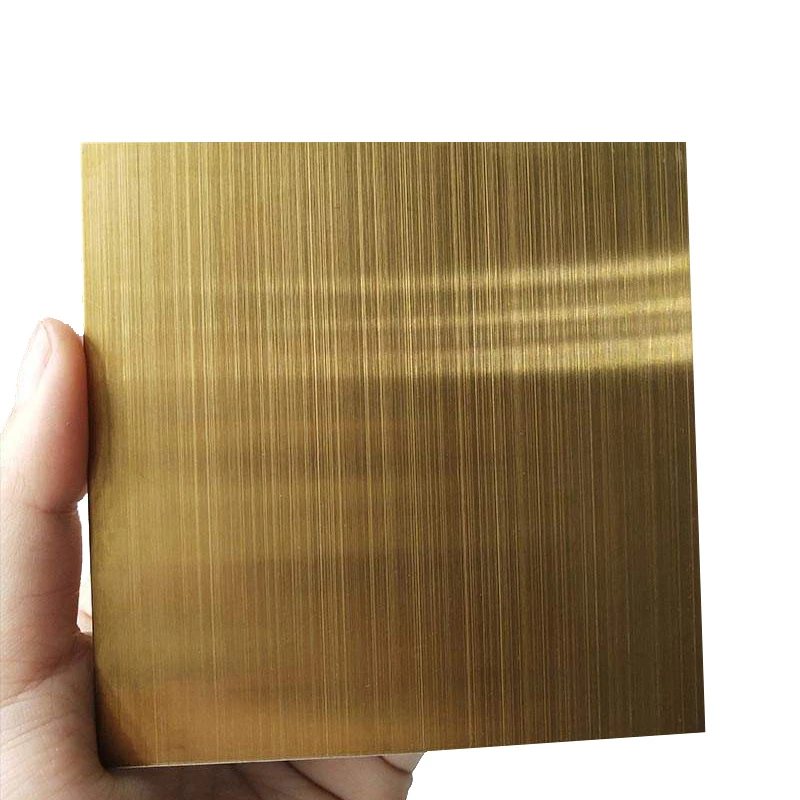 304 Color Mirror Gold Decorative Stainless Steel Sheet outdoor steel decorations
