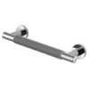 304 Stainless Polished Safety Grab Bar With Grey Rubber Grip Tube Dia: 25MM Hotel Bathroom Hardware Accessory
