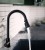Import 304 Stainless steel kitchen faucet black pull down kitchen faucet with pull down sprayer from China