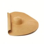30CM Big Brim Sun Hats  Paper Beach Hats For Women Large Straw Hat UV Protection