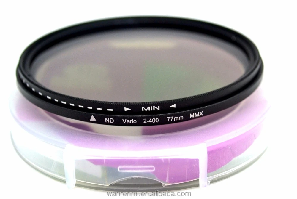 37mm-86mm Adjustable Neutral Density ND2-400 Camera Lens Filter for DSLR camera