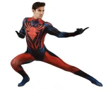 3D Digital Print Bright Super Limited Spiderman bodysuit tights Cosplay Costume for kids and adults