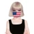 Import 3D USA flag printed 5 layers children and adult reusable PM2.5 Filter earloop cotton face mask from China