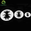 3PCS DIY Embossed Fondant Little Girl Biscuit Mold Plastic Baby Girl Cookie Cutter Chocolate Cake Mold Baking Tools For Cakes