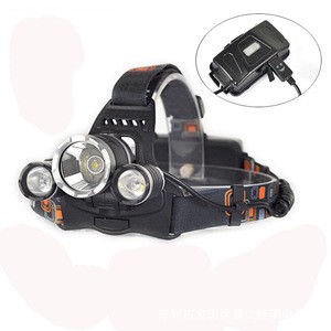 3pcs T6 rechargeable 18650 battery 3000 lumen waterproof 30W for camping hiking fishing zoomable LED headlamp