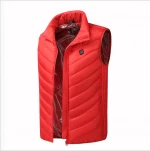 4 Areas Heated Vest Jacket Winter Heated Sleeveless Jacket Outdoor Fishing Hunting Vest