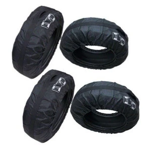 4 Pcs Car Spare Tire Storage Protection Bag 13&quot;-19&quot; Wheel Tyre Carry Tote Cover