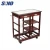Import 4-tier Rolling Wood Kitchen Trolley Cart Storage With Drawers Dining Portable Stand from China