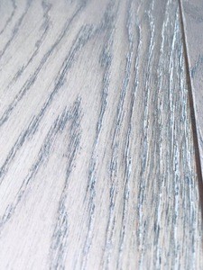 4.0mm toplayer Deep wire brushed Grey color White Oak engineered wood floor