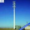 45 meter wifi galvanized self supporting steel pipe mast telecommunication tower