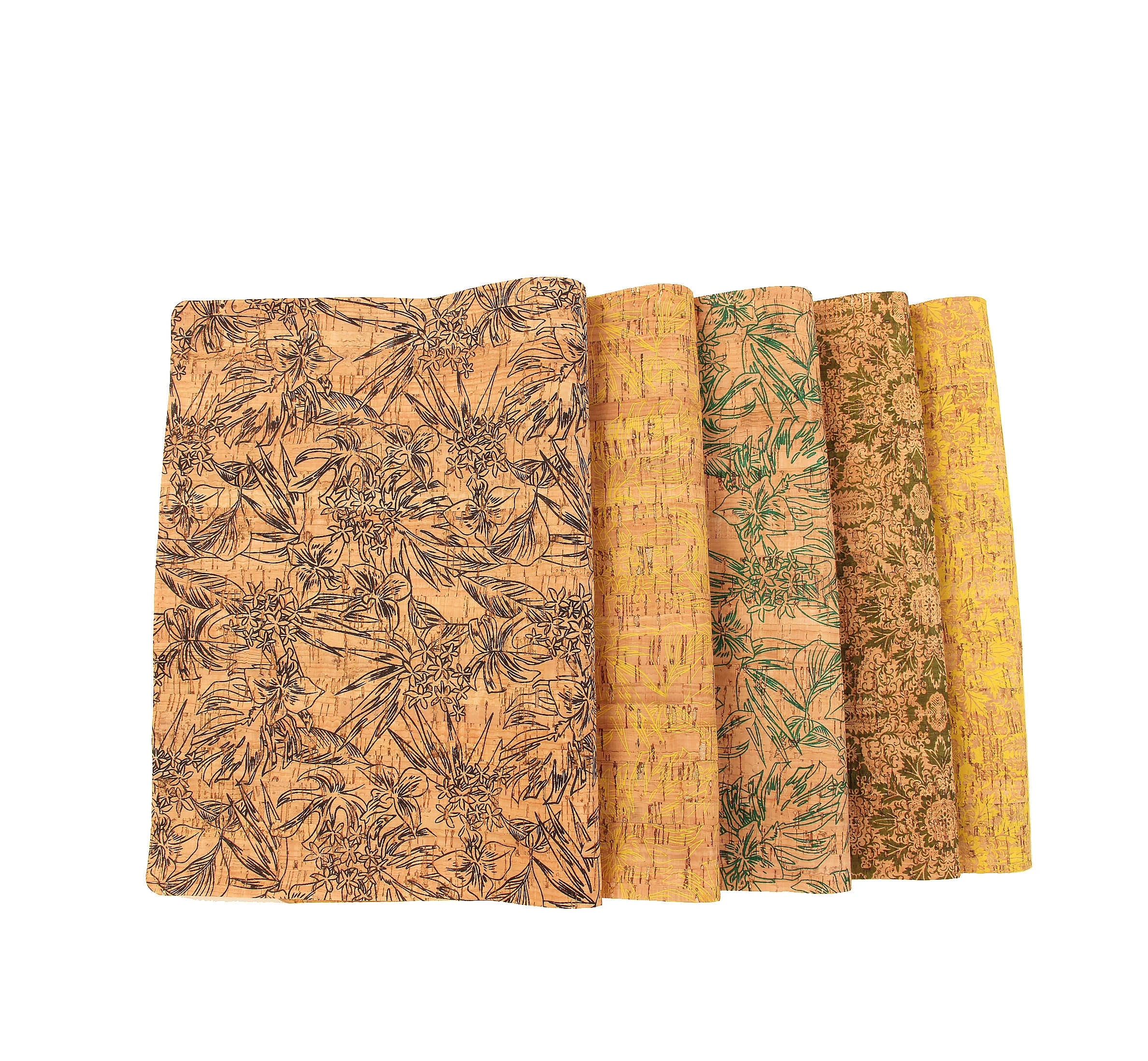 45*30CM black printed cork fabric leather sheet for wallpaper bags box packaging suit toy mat belt