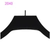 45cm black rubber coating cheap hanger for thin jacket display