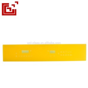 4mm extra clear yellow color tempered glass panel for oven