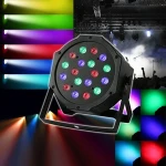 4pcs 18 X 1W RGB Led Stage Light Flat Par DMX-512 stage lighting Projector for Party DJ Christmas