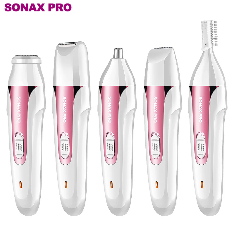 5 in 1 USB Rechargeable Mini Lady Shaver Women Facial hair Remover Electric Epilator Trimmer