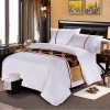 5 star high quality luxury hotel bed linen hilton bedding sheet set