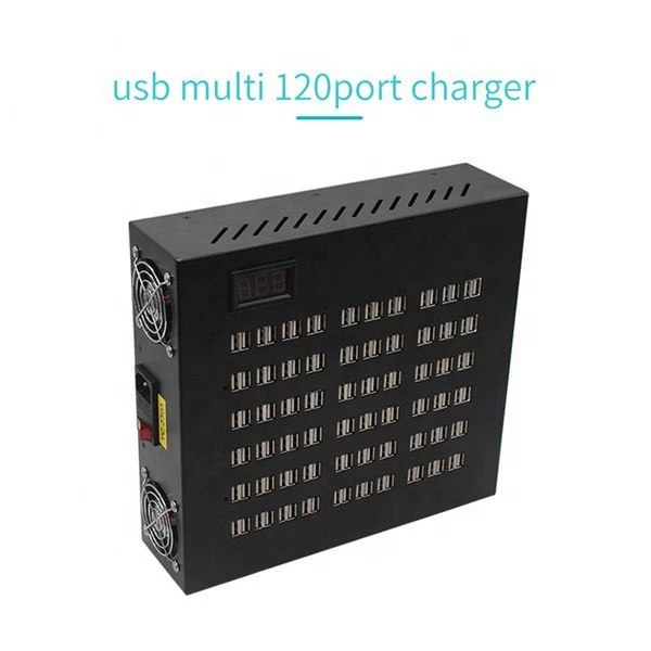 500W/100A 5V 120-Port USB Charger LED Display Multi-Port USB Charger for Smartphones Tablets Power banks Multi Port USB