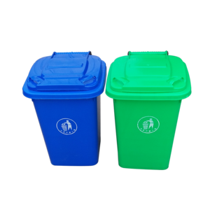 50L and 30L different colour high quality swivel wheeled plastic trash can / waste bin / dustbin