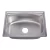 Import 5641 Standard size flexible durable single bowl 201stainless steel kitchen sink with drain board from China