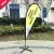 Import 5.6m Teardrop Cheap Flag Pole Suitable for 350*130cm Teardrop Shape Flag Image Assembled Height 4.3M from China