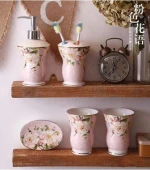 5pcs  Ceramic bathroom set