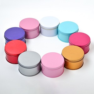6 oz Round Deep Solid Metal Tin Container Lid Steel Cans For Spices, Balms, Gels, Candles, Gifts, Storage