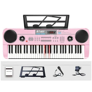 61 Keys mic USB lighting educational electronic keyboard instruments toy